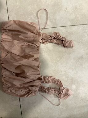 Ya Los Angeles Blush Ruched Mini top